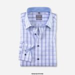 OLYMP oblačila 2DD6J1475 luxor comfort fit, poslovna srajca, new kent, modra