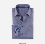 OLYMP oblačila 2DD6J1476 luxor comfort fit, poslovna srajca, new kent, marine