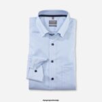 OLYMP oblačila 2DD6J1477 luxor comfort fit, poslovna srajca, pod gumbi, modra
