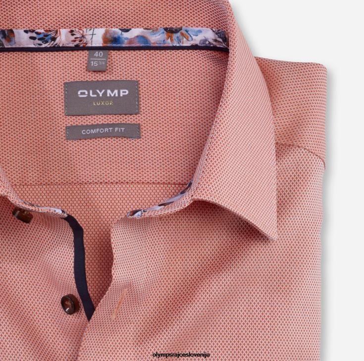 OLYMP oblačila 2DD6J1488 luxor comfort fit, poslovna srajca, new kent, oranžna - Image 2