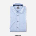 OLYMP oblačila 2DD6J1494 luxor comfort fit, poslovna srajca, pod gumbi, modra