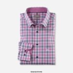 OLYMP oblačila 2DD6J1497 luxor comfort fit, poslovna srajca, pod gumbi, fuksija