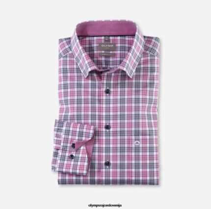 OLYMP oblačila 2DD6J1497 luxor comfort fit, poslovna srajca, pod gumbi, fuksija