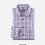 OLYMP oblačila 2DD6J1498 luxor comfort fit, poslovna srajca, na gumbe, oranžna