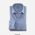 OLYMP oblačila 2DD6J1511 luxor comfort fit, poslovna srajca, new kent, marine