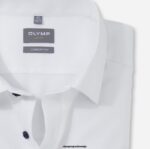 OLYMP oblačila 2DD6J1517 luxor comfort fit, poslovna srajca, new kent, bela - Image 2