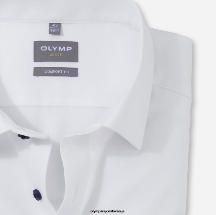OLYMP oblačila 2DD6J1517 luxor comfort fit, poslovna srajca, new kent, bela - Image 2