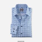 OLYMP oblačila 2DD6J1519 luxor comfort fit, poslovna srajca, new kent, modra