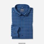 OLYMP oblačila 2DD6J1521 luxor comfort fit, poslovna srajca, na gumbe, royal