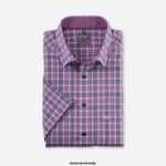 OLYMP oblačila 2DD6J1523 luxor comfort fit, poslovna srajca, pod gumbi, fuksija