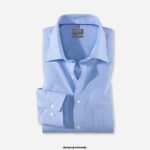 OLYMP oblačila 2DD6J1532 luxor comfort fit, poslovna srajca, new kent, modra