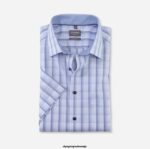 OLYMP oblačila 2DD6J1560 luxor comfort fit, poslovna srajca, new kent, modra