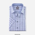 OLYMP oblačila 2DD6J1560 luxor comfort fit, poslovna srajca, new kent, modra