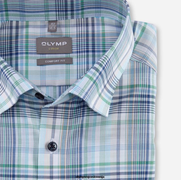 OLYMP oblačila 2DD6J1567 luxor comfort fit, poslovna srajca, pod gumbi, aqua - Image 2