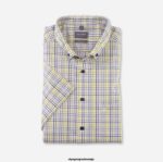 OLYMP oblačila 2DD6J1584 luxor comfort fit, poslovna srajca, na gumbe, limeta