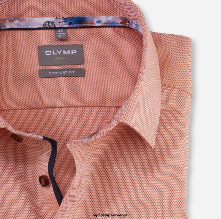 OLYMP oblačila 2DD6J1589 luxor comfort fit, poslovna srajca, new kent, oranžna - Image 2