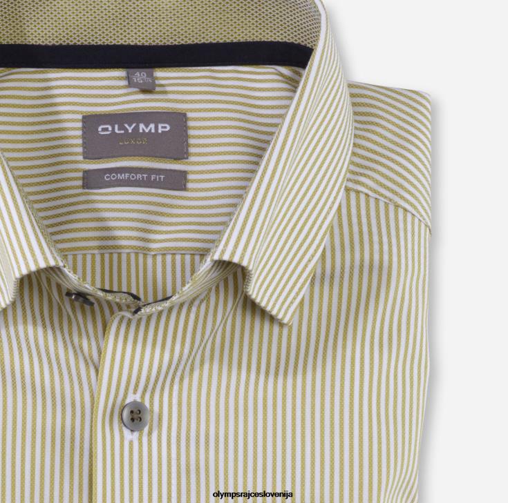 OLYMP oblačila 2DD6J1599 luxor comfort fit, poslovna srajca, pod gumbi, limeta - Image 2