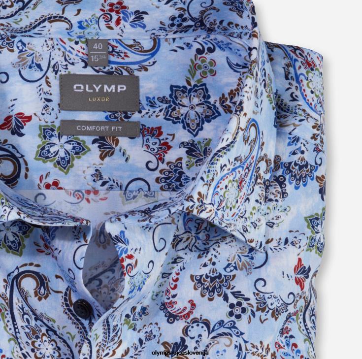 OLYMP oblačila 2DD6J1605 luxor comfort fit, poslovna srajca, new kent, modra - Image 2
