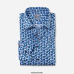 OLYMP oblačila 2DD6J1608 luxor comfort fit, poslovna srajca, new kent, modra
