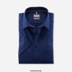 OLYMP oblačila 2DD6J1609 luxor comfort fit, poslovna srajca, new kent, polnočno modra