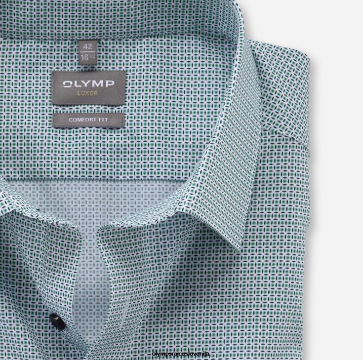 OLYMP oblačila 2DD6J1614 luxor comfort fit, poslovna srajca, new kent, svetlo zelena - Image 2