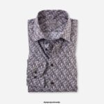 OLYMP oblačila 2DD6J1620 luxor comfort fit, poslovna srajca, new kent, rjava