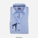 OLYMP oblačila 2DD6J1623 luxor comfort fit, poslovna srajca, new kent, modra