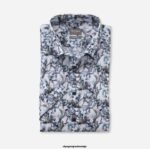 OLYMP oblačila 2DD6J1624 luxor comfort fit, poslovna srajca, pod gumbi, aqua