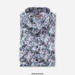 OLYMP oblačila 2DD6J1624 luxor comfort fit, poslovna srajca, pod gumbi, aqua