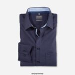 OLYMP oblačila 2DD6J1631 luxor comfort fit, poslovna srajca, new kent, marine