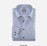 OLYMP oblačila 2DD6J1634 luxor comfort fit, poslovna srajca, new kent, modra