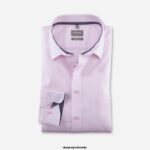 OLYMP oblačila 2DD6J1648 luxor comfort fit, poslovna srajca, new kent, rose