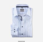 OLYMP oblačila 2DD6J1652 luxor comfort fit, poslovna srajca, new kent, modra