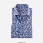 OLYMP oblačila 2DD6J1656 luxor comfort fit, poslovna srajca, new kent, modra