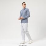 OLYMP oblačila 2DD6J165 št. six 24/7 super slim, poslovna srajca, moderni kent, marine - Image 2