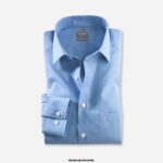 OLYMP oblačila 2DD6J1689 luxor comfort fit, poslovna srajca, new kent, modra