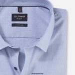 OLYMP oblačila 2DD6J179 št. six super slim, poslovna srajca, urban kent, modra - Image 2