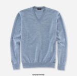 OLYMP oblačila 2DD6J1824 pulover iz pletenin za prosti čas, modra