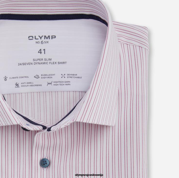 OLYMP oblačila 2DD6J182 št. six 24/7 super slim, poslovna srajca, moderni kent, fuksija - Image 2