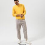 OLYMP oblačila 2DD6J1915 sweat moderen fit, rumen - Image 2