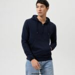 OLYMP oblačila 2DD6J1921 sweat moderen kroj, jopica, marine