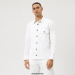 OLYMP oblačila 2DD6J1949 level five elegantna srajca za prosti čas, srajca za prosti čas, bela