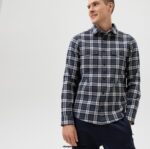 OLYMP oblačila 2DD6J1954 level five elegantna srajca za prosti čas, srajca za prosti čas, kent, marine