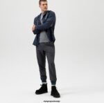 OLYMP oblačila 2DD6J1966 peta stopnja elegantna srajca za prosti čas, srajca za prosti čas, kapuca, marine - Image 2