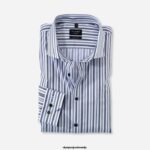 OLYMP oblačila 2DD6J196 št. six super slim, poslovna srajca, royal kent, črna