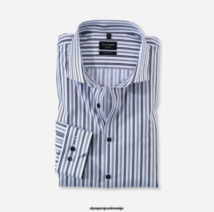 OLYMP oblačila 2DD6J196 št. six super slim, poslovna srajca, royal kent, črna