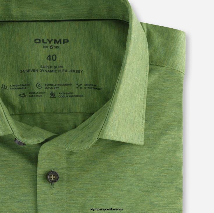 OLYMP oblačila 2DD6J198 št. six 24/7 super slim, poslovna srajca, urban kent, kristalno zelena - Image 2
