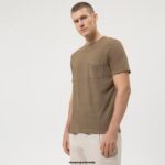 OLYMP oblačila 2DD6J2003 casual moderen kroj, majica s kratkimi rokavi, kaki