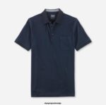 OLYMP oblačila 2DD6J2070 casual modern fit, polo, polnočno modra