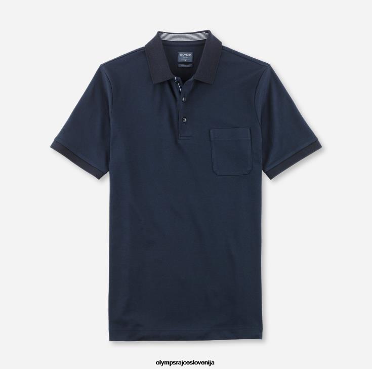 olymp_oblacila_2dd6j2070_casual_modern_fit_polo_polnocno_modra.jpg OLYMP oblačila 2DD6J2070 casual modern fit, polo, polnočno modra - Image 1
